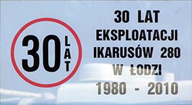 30 lat eksploatacji Ikarusów 280 w Łodzi.